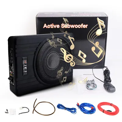 For Car Sub Woofer Under-Seat Amplifier Speakers Audio Slim Box 600W 10'' RD • $117.95