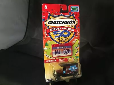 Matchbox Across America 50th Birthday Series MICHIGAN MODEL T 2001 PACKAGE A+ • $9.88