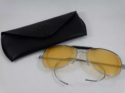 Vintage Military Flying Sun Glases Contr. No. 27-6-4937 With Case • $9.99