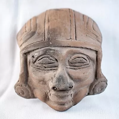 Pre-Maya Ancient Indigenous Closed Eyes Tula Hidalgo Stone Carving • $3000