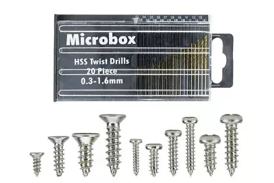 Mega Screw Set 16x 60 Vials (w/20 Drill Bit Set) DCC Concept DCS-MSET • $37.05