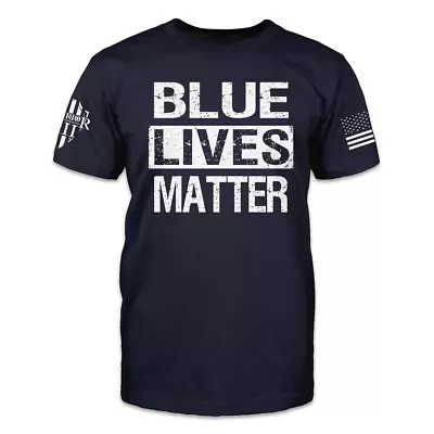 Blue Lives Matter Patriotic T-Shirt American Pride Veteran Support Tee • $19.99