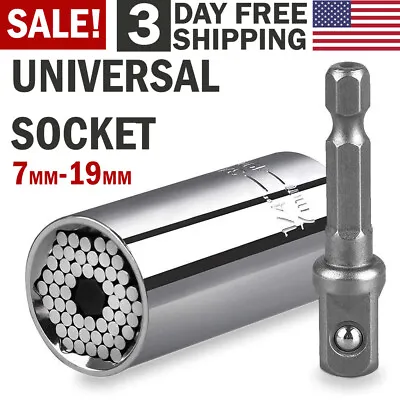 Universal Socket Wrench Tool For Drill  Alligator Super Magic Grip Multi Shape • $7.99