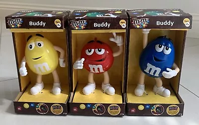 M&m Buddy Set Of 3 Red Yellow An Blue  • $40
