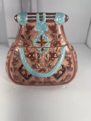 International Art Vintage Ceramic Cookie Jar Purse With Lid • $9