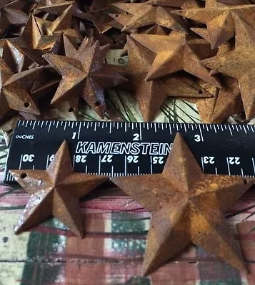 50 TOTAL Rusty Barn Stars Star (25) 1.5  38mm & (25) 2.25  57mm Country Rust • $6.50