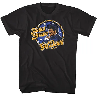 $30.99 • Buy James Brown Men's T-Shirt Get Down Circle Stars Soul Brother No.1 Concert