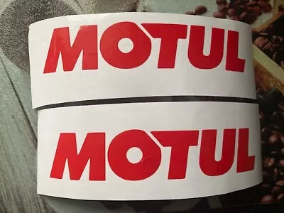 MOTUL TANK FAIRING STICKERS X 2 Red • £2.99