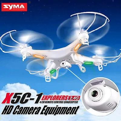 2023 Syma X5C-1 Explorers 2.4Ghz 4CH 6-Axis Gyro RC Quadcopter Drone With Camera • $49.98