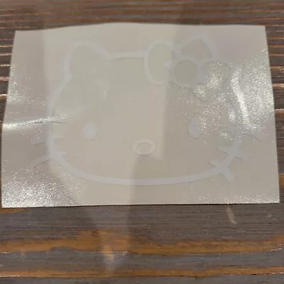 White Vinyl Sticker Decal Sanrio Hello Kitty White For Decor Cars Etc Exclusive • $22.20