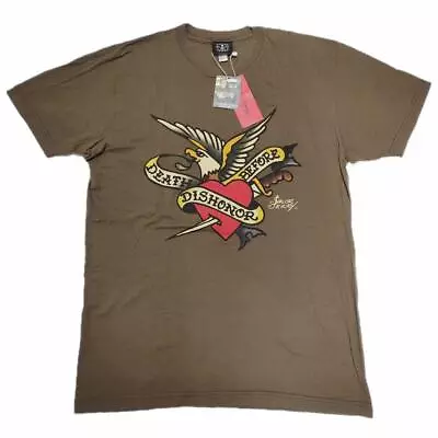 SAILOR JERRY X Ed Hardy T-shirts Khaki Unused New With Tag Good • $70