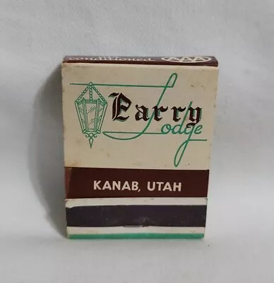 Vintage Parry Lodge Hotel Matchbook Kanab Utah Advertising Matches Full • $14.99