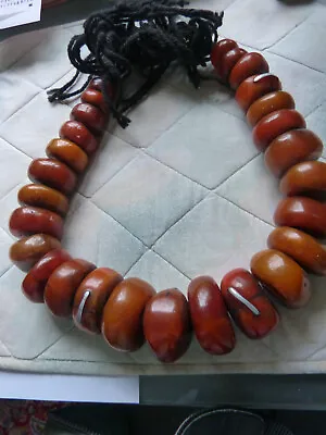 $265 • Buy Moroccan Berber Necklace Handcrafted Faux Amber Vintage Jewelry African Handmade
