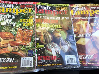 £7.99 • Buy 15 X Craft Stamper Magazine October 2001  - Jan 2003  VGC With Binder Magazines