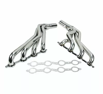 Stainless Steel Long Tube Headers W Gaskets For 07-14 Chevy GMC 4.8L 5.3L 6.0L • $192.98