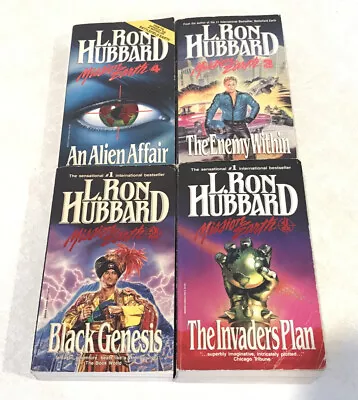 L. Ron Hubbard: Mission Earth Series Volumes #1-4 Paperbacks Sci-Fi Vintage PB • $13.99