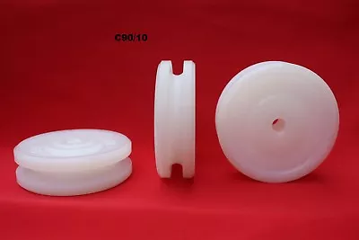£9.50 • Buy 90mm Round U Groove Nylon Pulley Wheel Roller , Various Groove Size High Quality