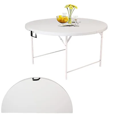 LONABR 48 /53 /65  Folding Round Table Plastic Portable Banquet Wedding Picnic • $139.99