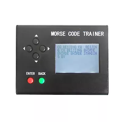 Morse Code Trainer Shortwave Radio Telegraph CW Key Learning Radio With Power JW • $87.99