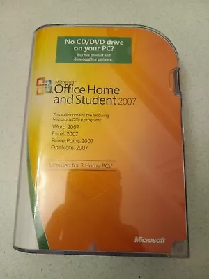 Microsoft Office Home And Student 2007 Disc Only With Product Key  • $20