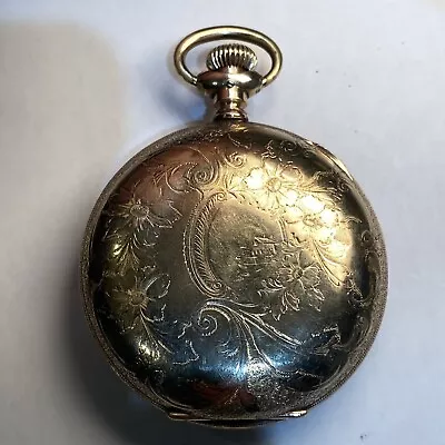 Columbus Watch Co. North Star 18s Gold Filled Hunter Pocket Watch 1893 Running • $174