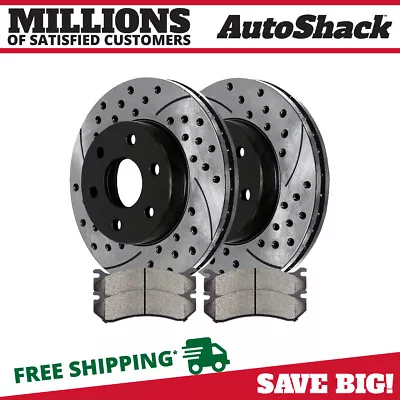 $73.02 • Buy Front Drilled Slotted Rotors & Pads For Chevy Silverado 1500 Classic GMC Yukon