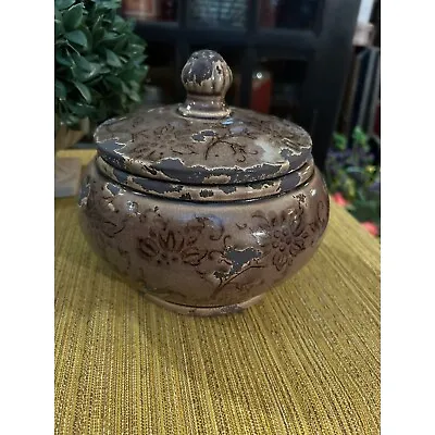 Asian Ceramic Vase With Lid • $35