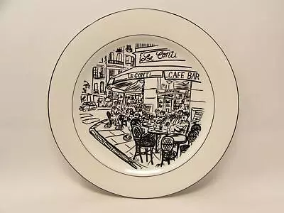 Parisian Scenes By Mikasa Dinner Plate Ultima+ Black Scenes Of Paris L178 • $17.49