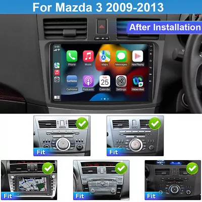 For Mazda 3 2009-2013 BL Android 12 WIFI Apple Carplay Stereo Radio GPS Map Navi • $174.98