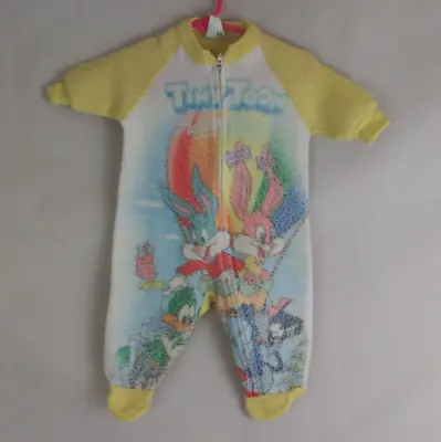 Vintage 90s Dr. Denton Tiny Toon Adventures Footed Pajamas Infant Size 0-6Months • $24.99