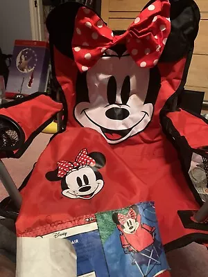 Minnie Mouse Chair With Carrying Bag • $20