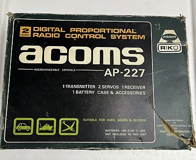 ACOMS SET Transmitter Receiver 27Mhz TECHNIPLUS MK2 Controller Matiya AP-227 • £19.99