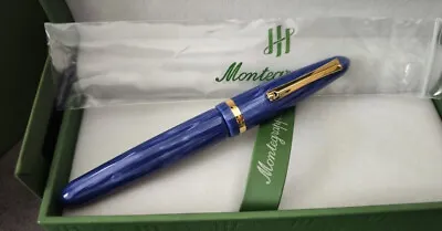 Montegrappa Venetia Glittering Blue Celluloid Ltd U.s.a Ed Fountain Pen • $645