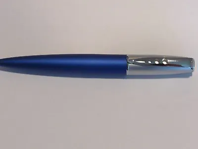 TERZETTI  TEX  BLUE Metal Large Heavy Ballpoint Pen- Velvet Pouch • $6.99