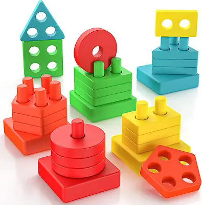 Baby Montessori Toys For 1 2 3 Year Old Boys Girls Toddler Toys Age 1-2 Wooden • $13.99