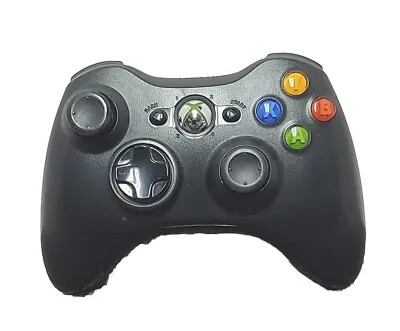 Xbox 360 Wireless Controller Black Official Microsoft OEM Model 1460 Untested • $14.99