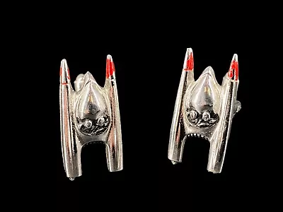 £29.80 • Buy Vintage Sheila's Silver Tone Men's Cufflinks Star Trek Spaceship