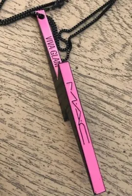 MAC VIVA GLAM Lightning Bolt Necklace Staff Employee Only-Rare Limited Jewellery • £30