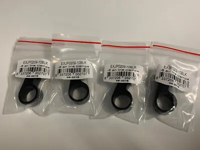 T157 Billet Aluminum Fuel Line Clamps 3/8 Hose -8an Or -10ptfe Black Sets Of 4 • $12.75