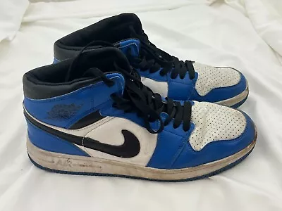 Nike Mens Air Jordan Style Mid Blue Basketball Shoes Sneakers Size Us12 Eu46 • $40