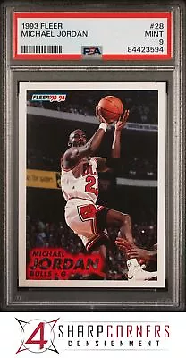 1993 Fleer #28 Michael Jordan Bulls Hof Psa 9 K3857783-594 • $23.99