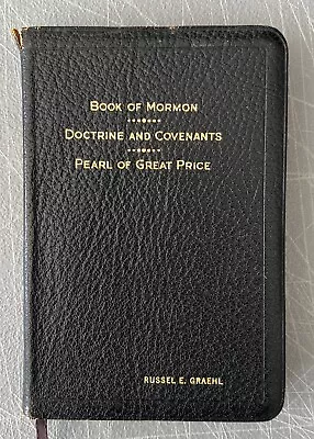 Book Of Mormon ~ Doctrine Of Covenants ~ Pearl Of Great Price 1959 Leather • $25