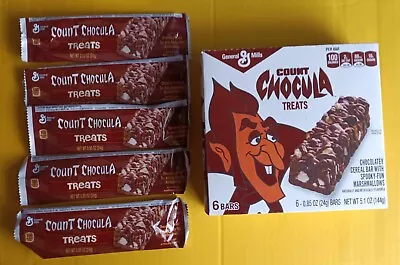 2014 Count Chocula Monster Cereal Treats Box W/5 Empty Wrappers 70s STYLE COUNT! • $18.95