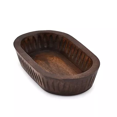 Mango Wood Decorative Bowls For Home D?cor Long Wooden Bowl For Table Center. • $20.89