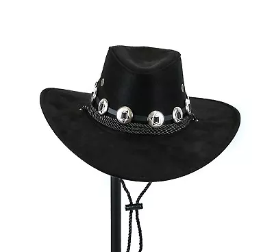 Ladies Cowboy Deluxe Top Hat With Conch Punk Goth Cosplay Party Womens Costume  • $34.99