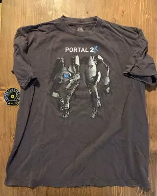 Portal 2 Atlas & Peabody Shirt Officially Licensed Valve T-Shirt Gray XL Rare • $30