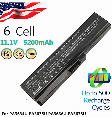 PA3634U-1BAS Battery For Toshiba PA3634U-1BRS PA3635U-1BAM PA3635U-1BAS A660-01S • $15.95