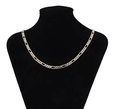 9ct 9K Rose Gold Plated Men Women Figaro All Sizes Necklace Chain.Gift 2030 • £7.99