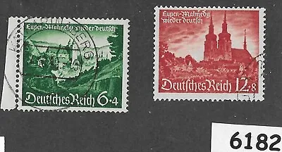 #6182    Used Stamp Set B174 - B175 / 1940 / Third Reich Germany Eupen & Malmedy • $3.99
