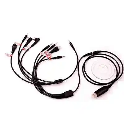 8In1 USB Program Programming Cable Adapter CD For Kenwood Motorola Baofeng HYT  • $22.99